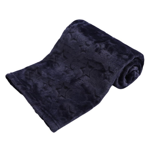 Personalised Baby Boy Star Blanket - Navy