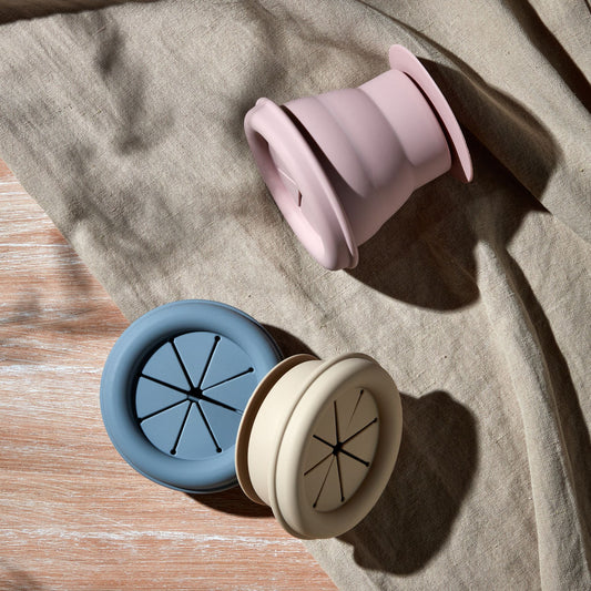Bambino Silicone Collapsible Snack Cup - 3 Colours