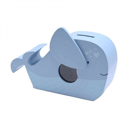 Personalised Engraved Whale Money Box for Kids
