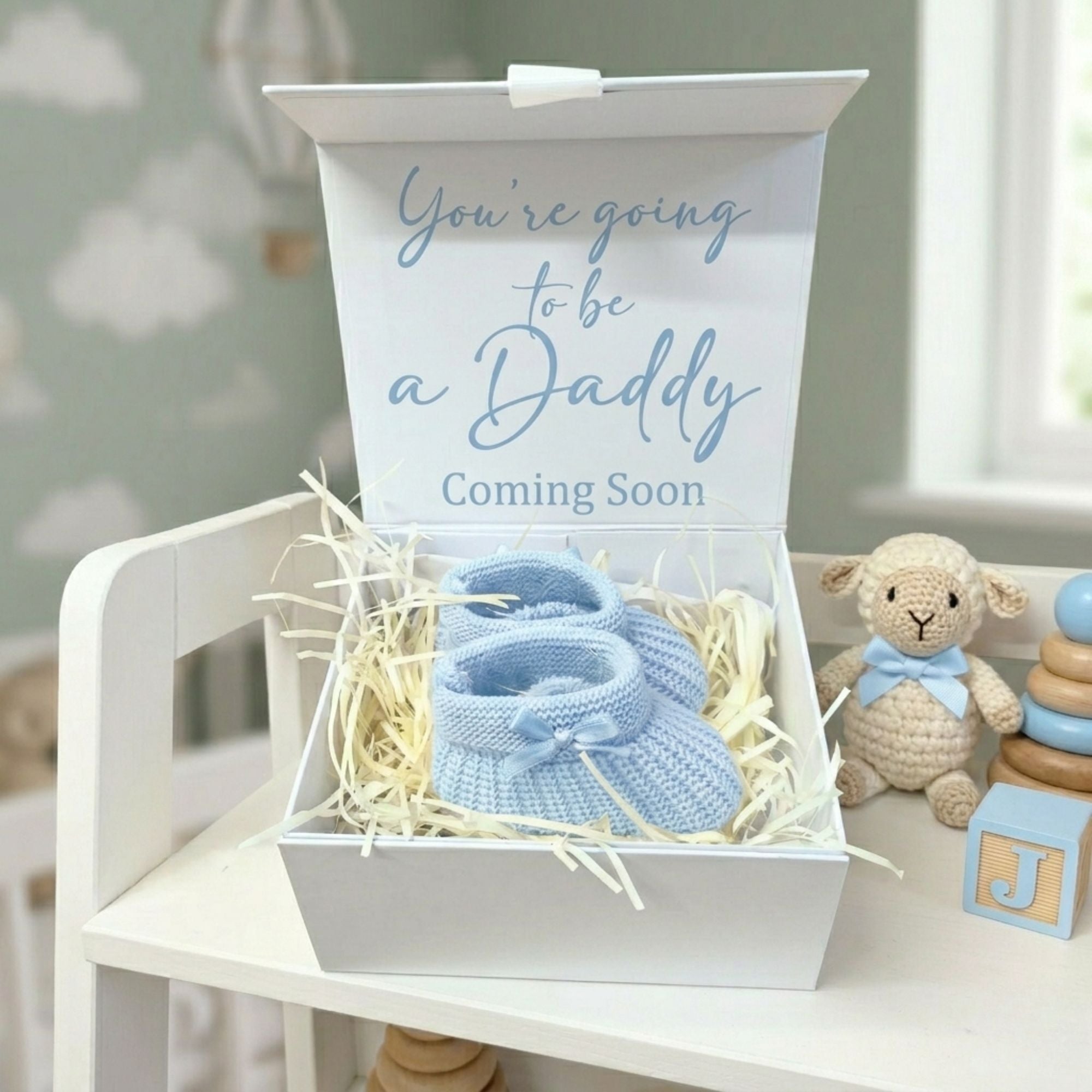Personalised Pregnancy Announcement Box with Custom Message
