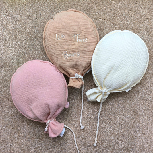 Jollein Cotton Fabric Balloon for Baby Nursery 30x20cm - Plain or Personalised