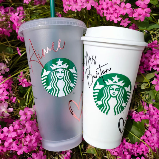Personalised Starbucks Cup - Hot Cup & Cold Cup