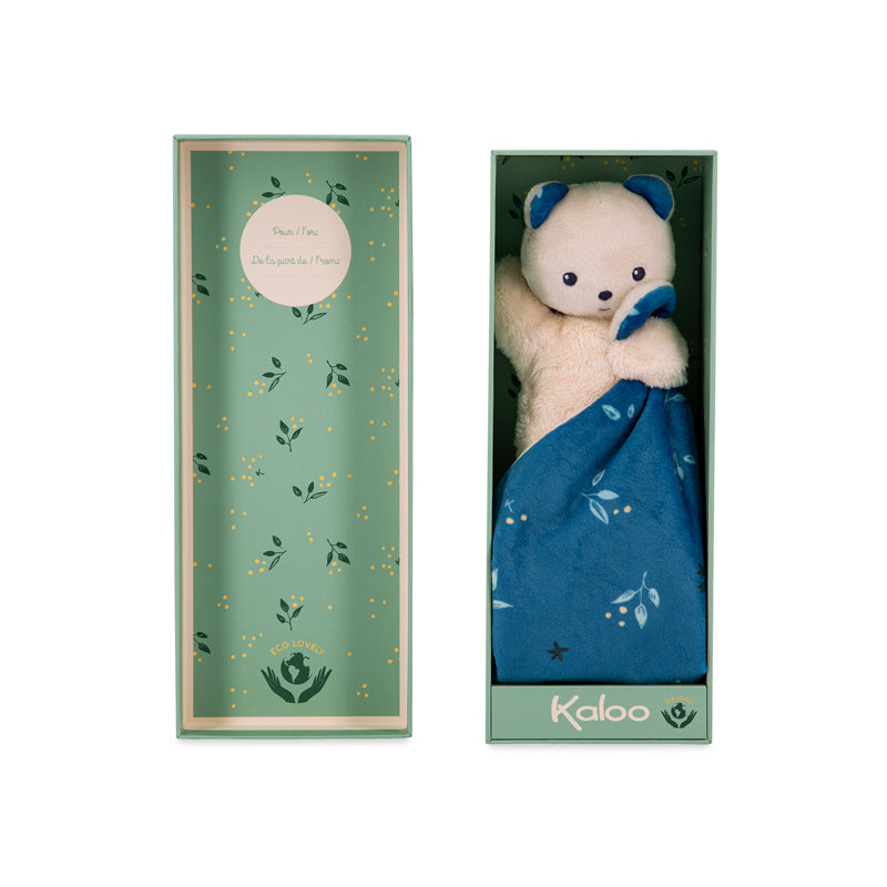Kaloo Carre Douceur Doudou Bear Comforter - Night Owl 17cm