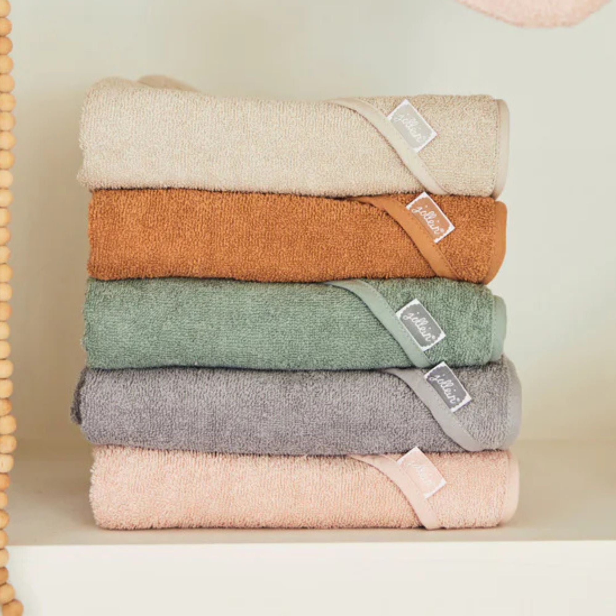 Jollein Hooded Bath Towel with Personalised Baby Name