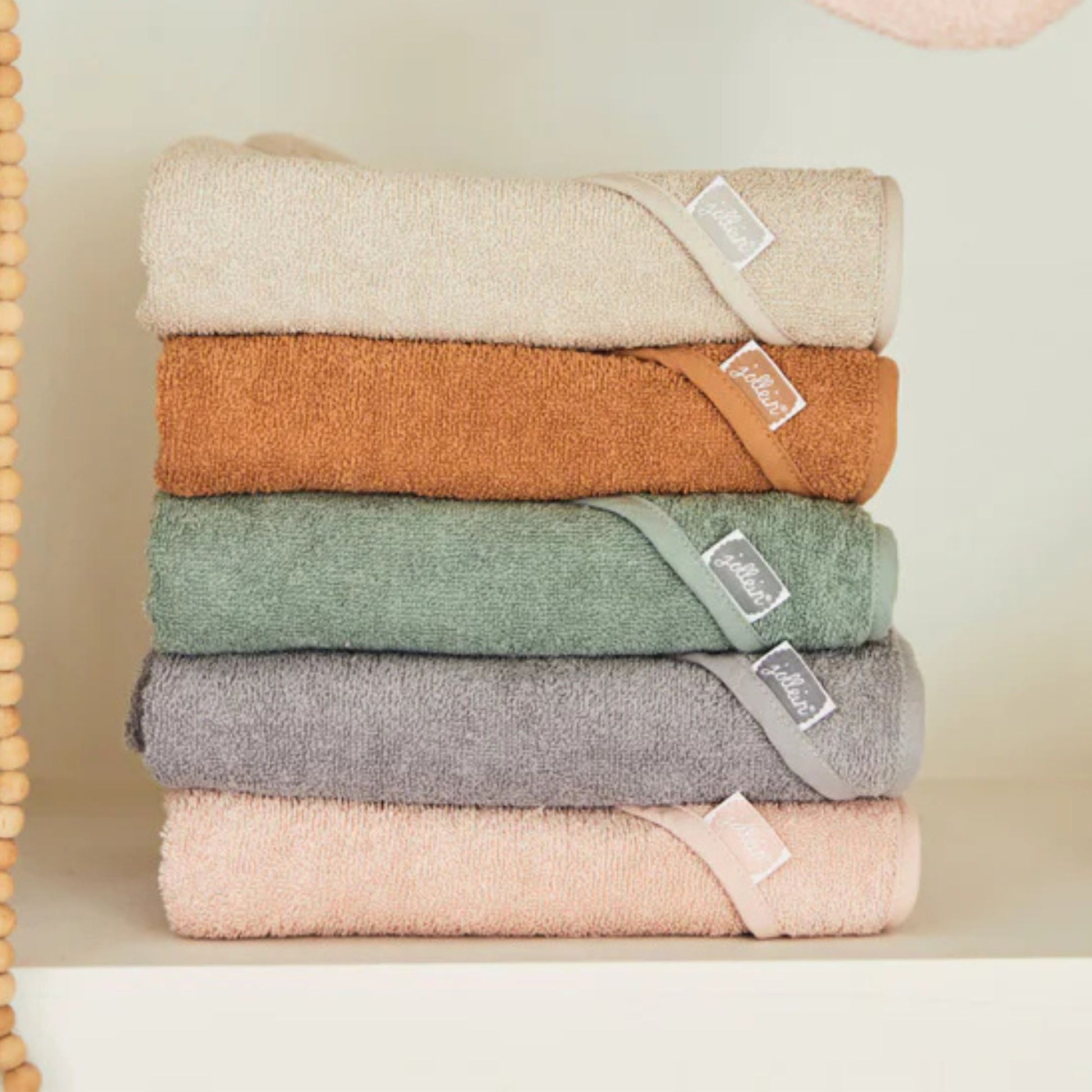 Jollein Hooded Bath Towel with Personalised Baby Name