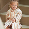 Jollein Stripe Terry Bath Robe - Wild Rose