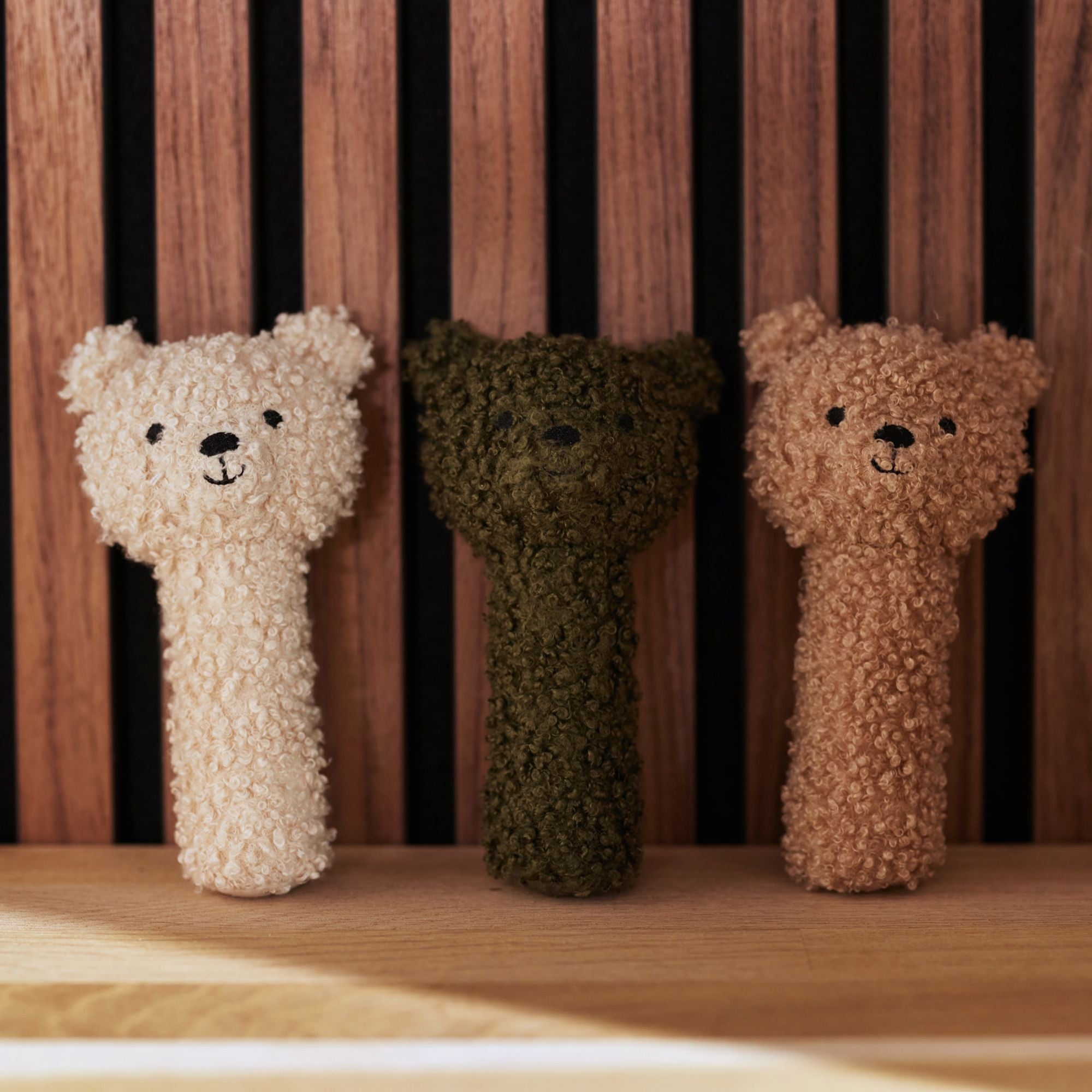 Jollein Teddy Bear Rattle – Soft Baby Rattle Toy for Newborns – We ...