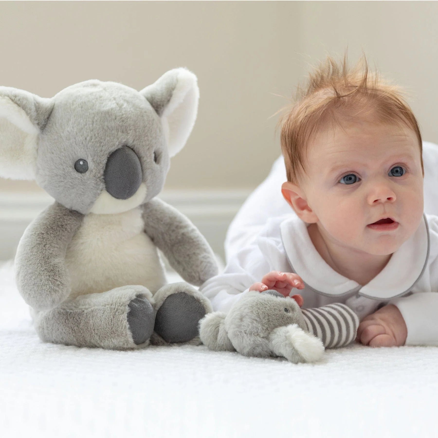 Keeleco Koala Bear Soft Toy by with Personalised Wooden Tag