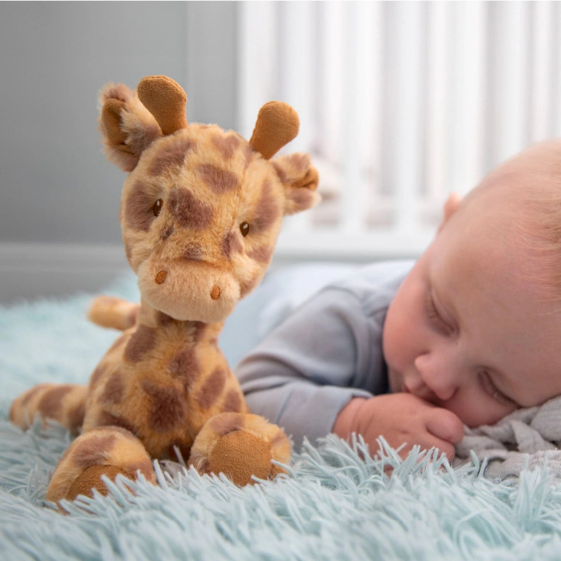 Personalised Giraffe Soft Toy by Keel with Engraved Wooden Heart