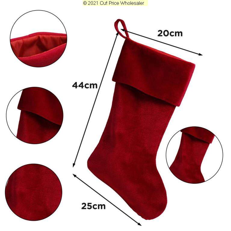 Personalised Red Velvet Stocking