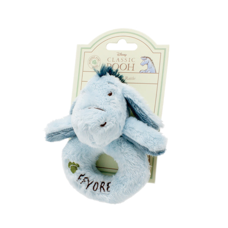 Classic Eeyore Baby Ring Rattle - Hundred Acre Wood