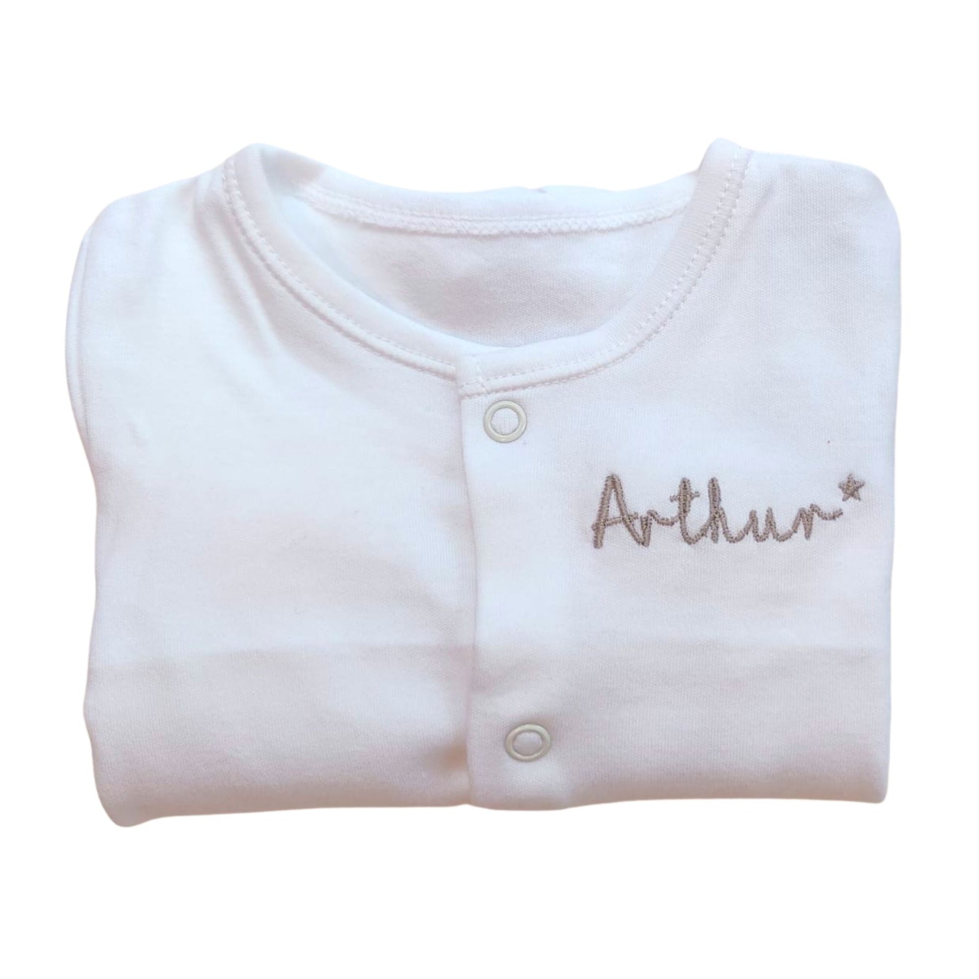 Personalised Babygrow with an Embroidered Name