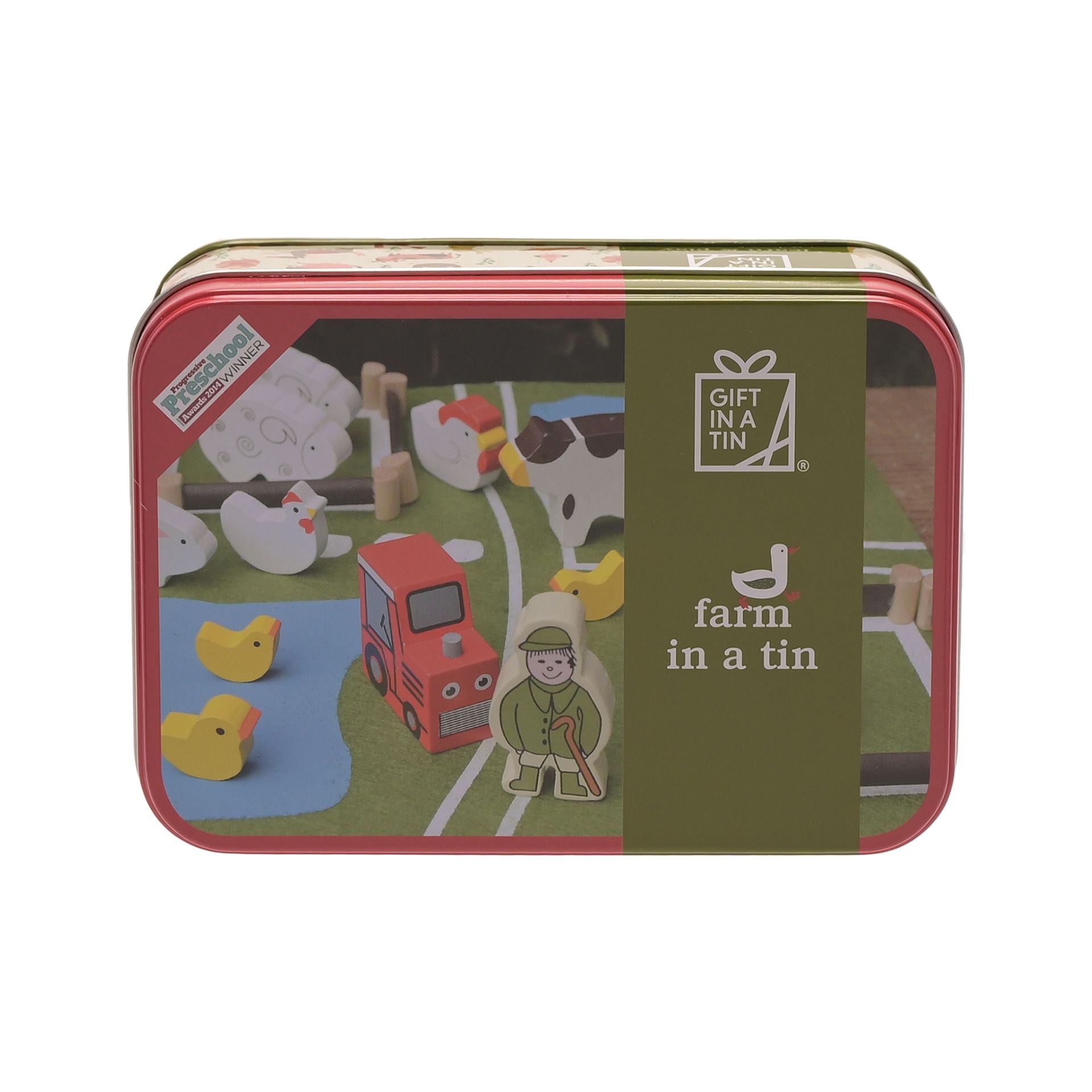 Apples to Pears “Farm in a Tin” – Wooden Farm Playset Gift in a Tin