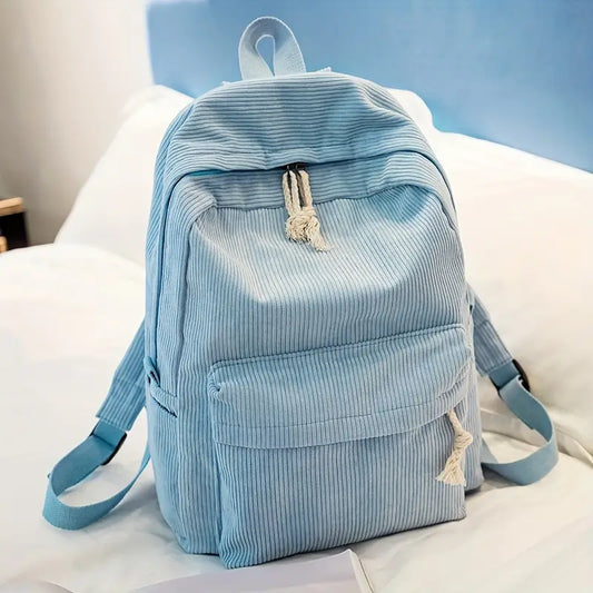 Personalised Corduroy Backpack for Kids - Embroidered Name