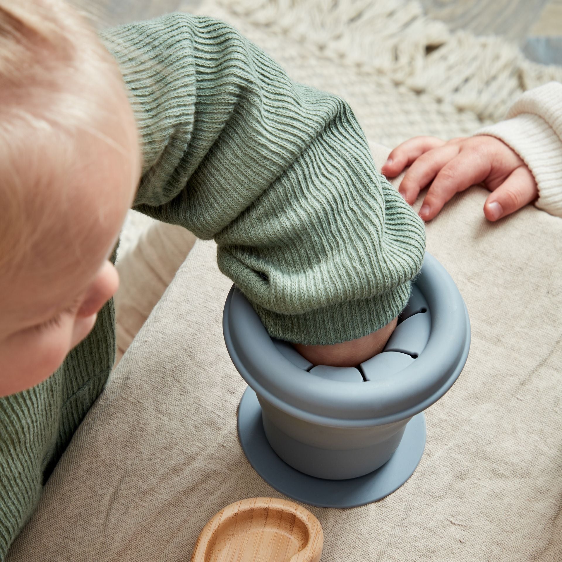 Bambino Silicone Collapsible Snack Cup - 3 Colours