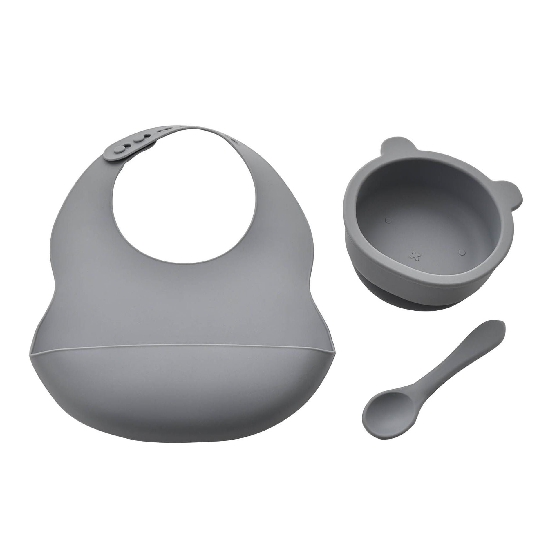 Bambino Silicone Feeding Set - Bib, Bowl & Spoon