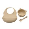 Bambino Silicone Feeding Set - Bib, Bowl & Spoon