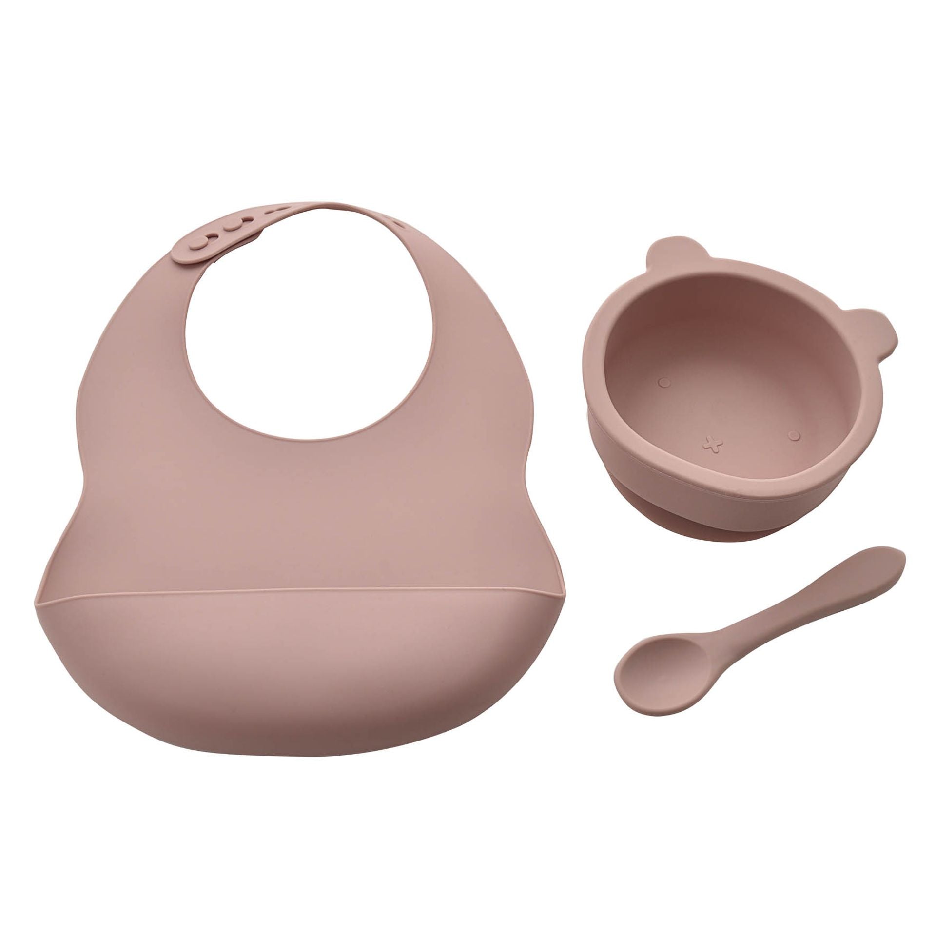 Bambino Silicone Feeding Set - Bib, Bowl & Spoon