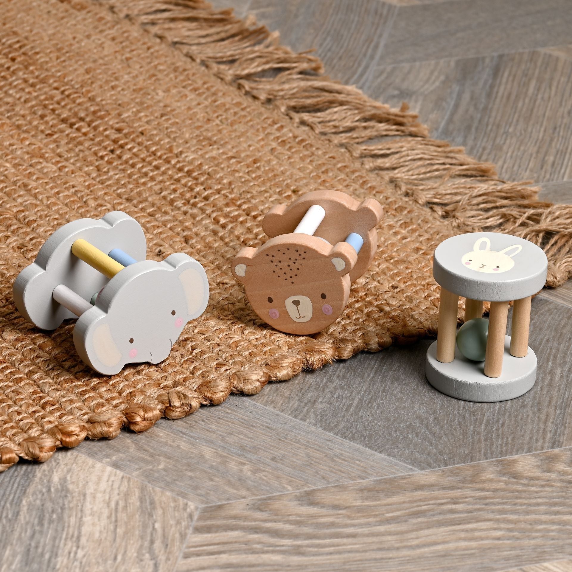 Bambino Children's Drum Rattle - Personalised Wooden Toys