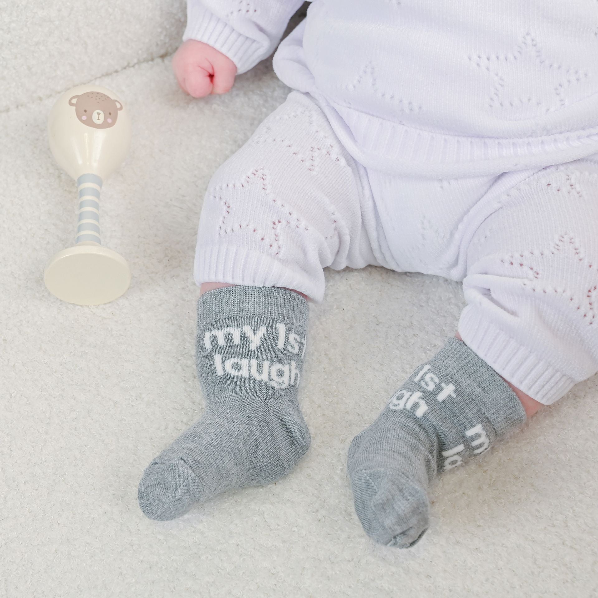 Bambino My First Milestone Baby Socks (5 Pack) 0-3 Months