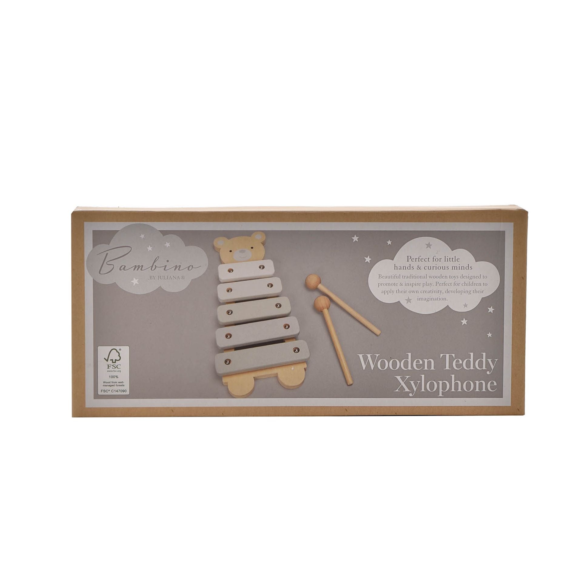 Personalised Wooden Teddy Bear Xylophone for Kids