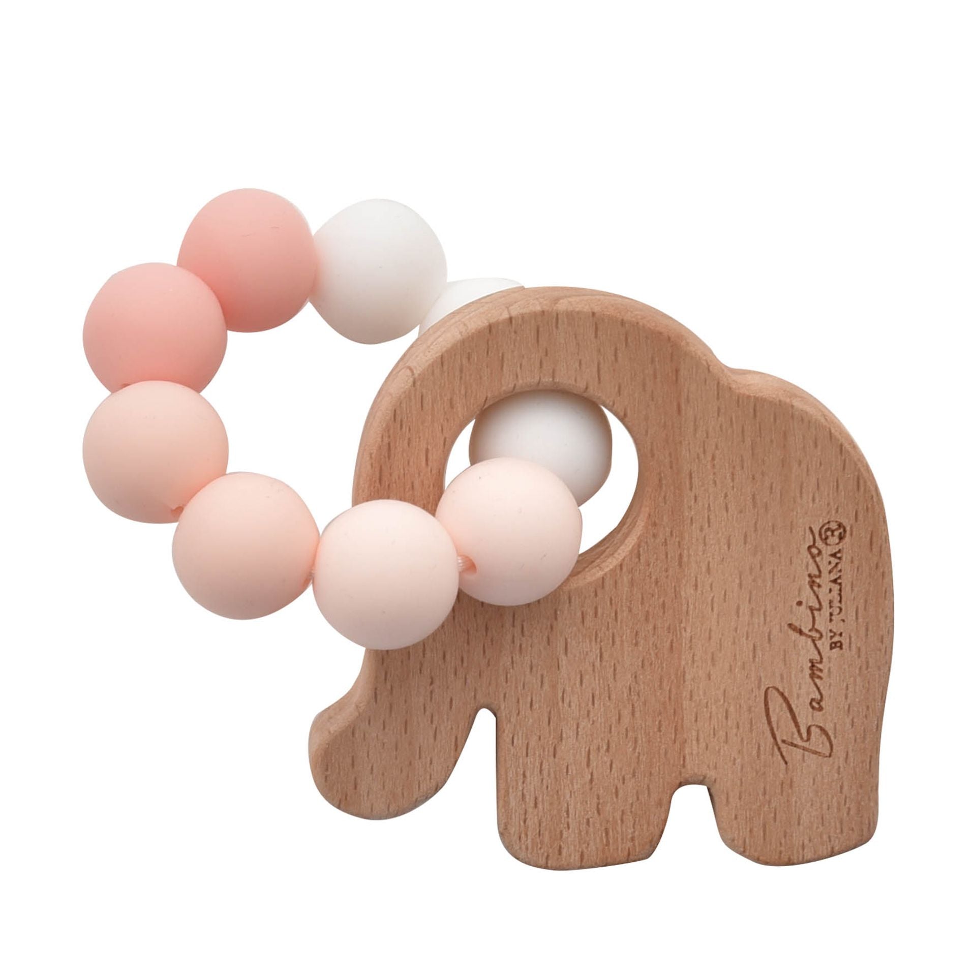 Bambino Elephant Teething Toy - Pink