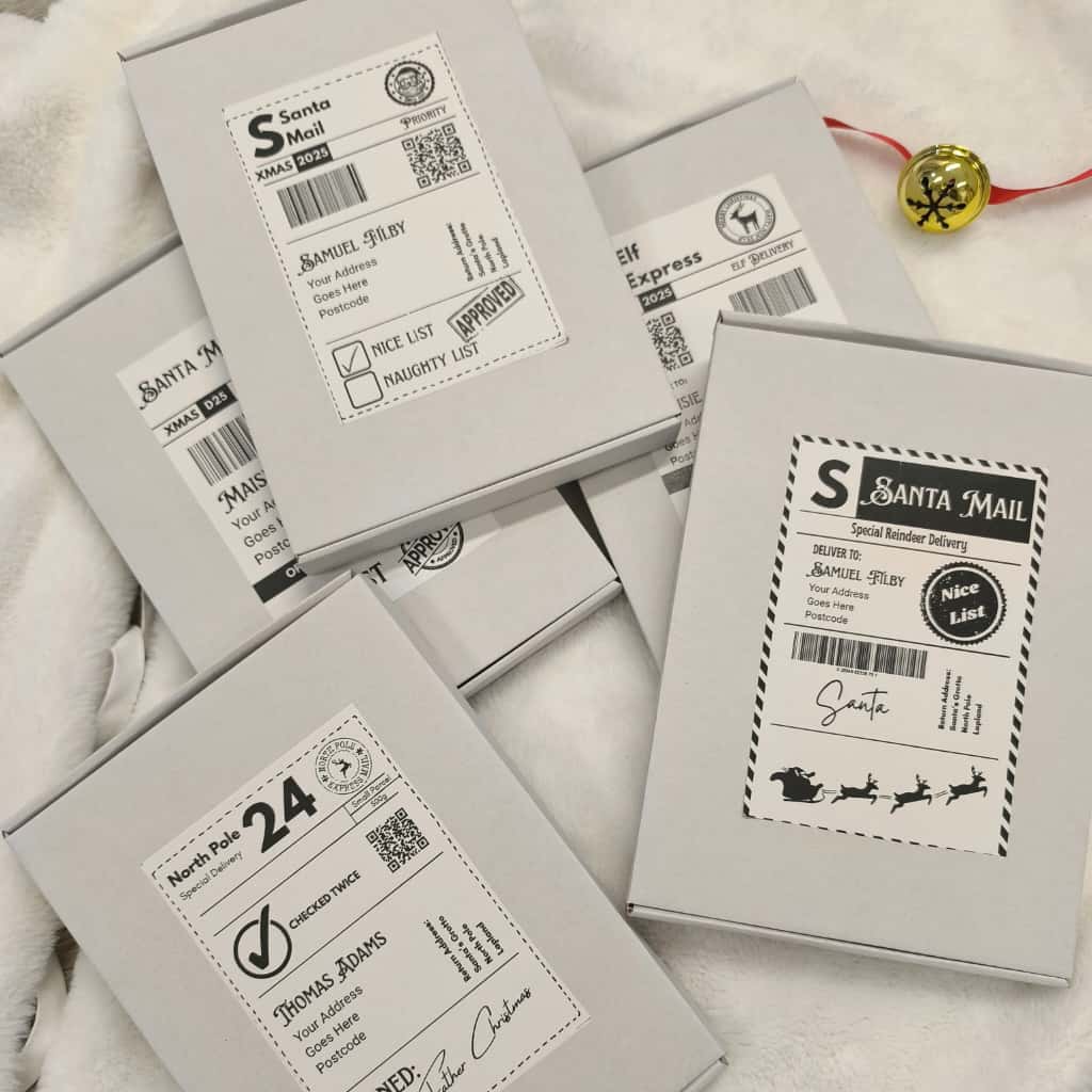 Personalised Christmail Postage Label - Unique Kids Gift Tag