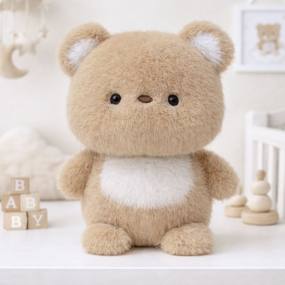 Cute Brown Teddy Bear Soft Toy - 16cm