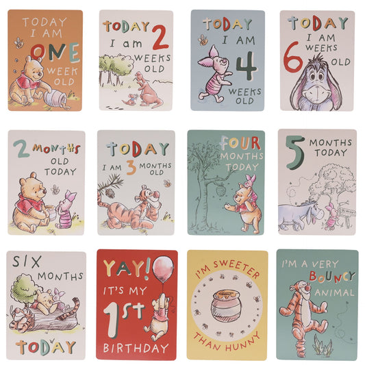 Disney Winnie The Pooh Baby Milestone Cards
