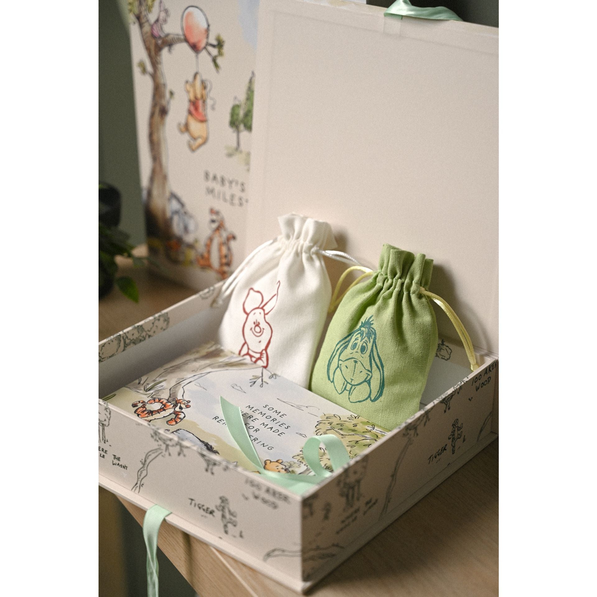 Winnie the Pooh Keepsake Box, Photo Album & Memory Bags