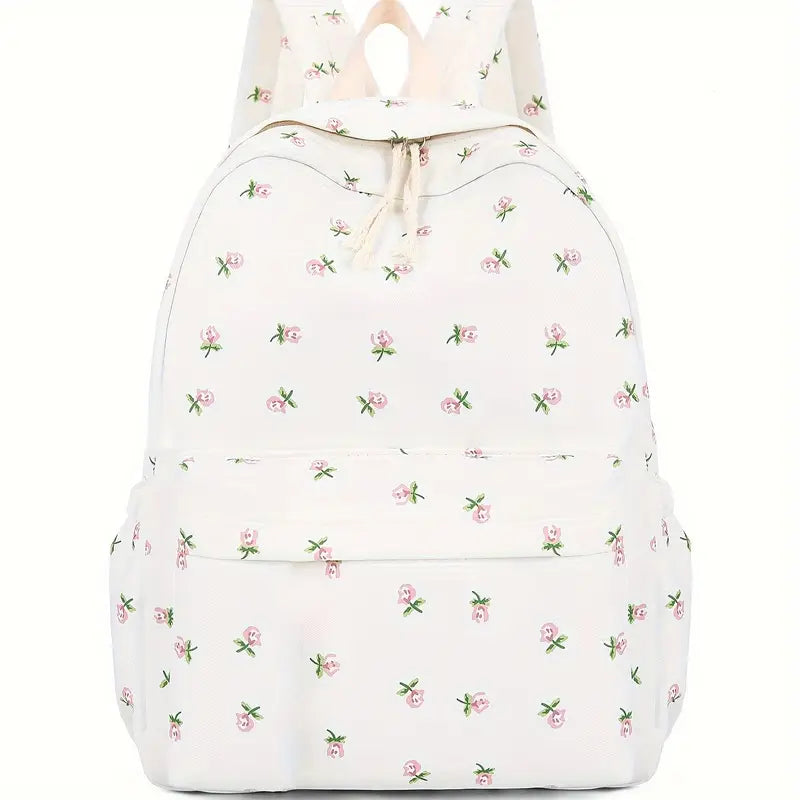 Personalised Floral Backpack for Girls - Embroidered