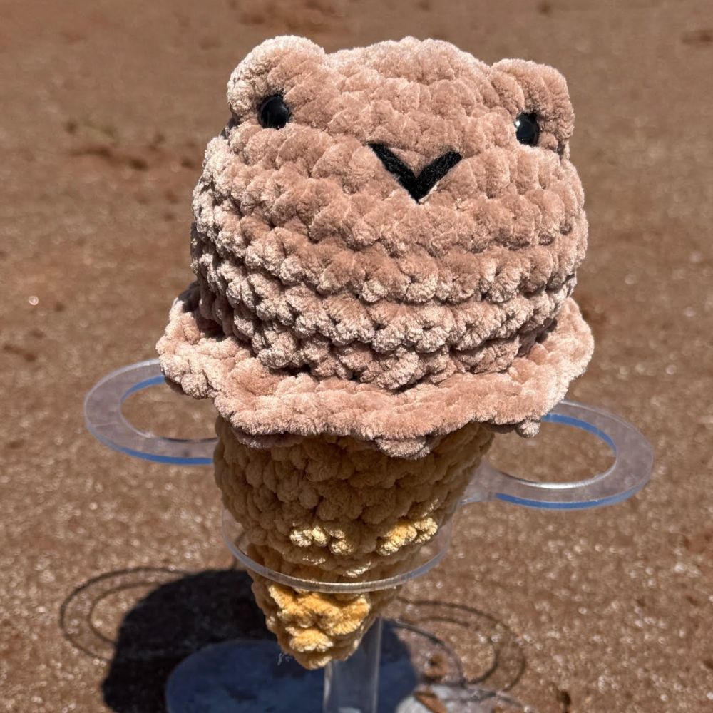 Handmade Crochet Ice Cream Plushies 6"/15cm