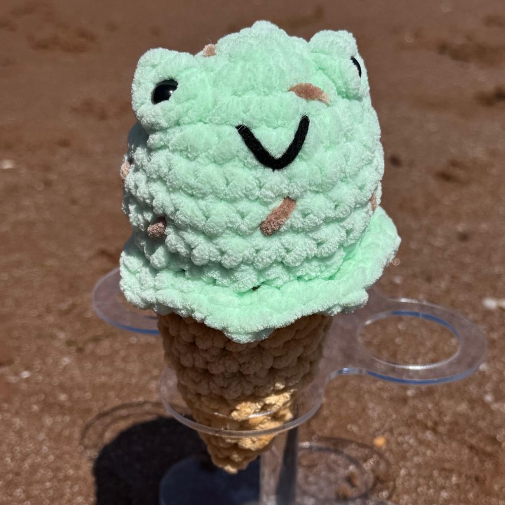 Handmade Crochet Ice Cream Plushies 6"/15cm