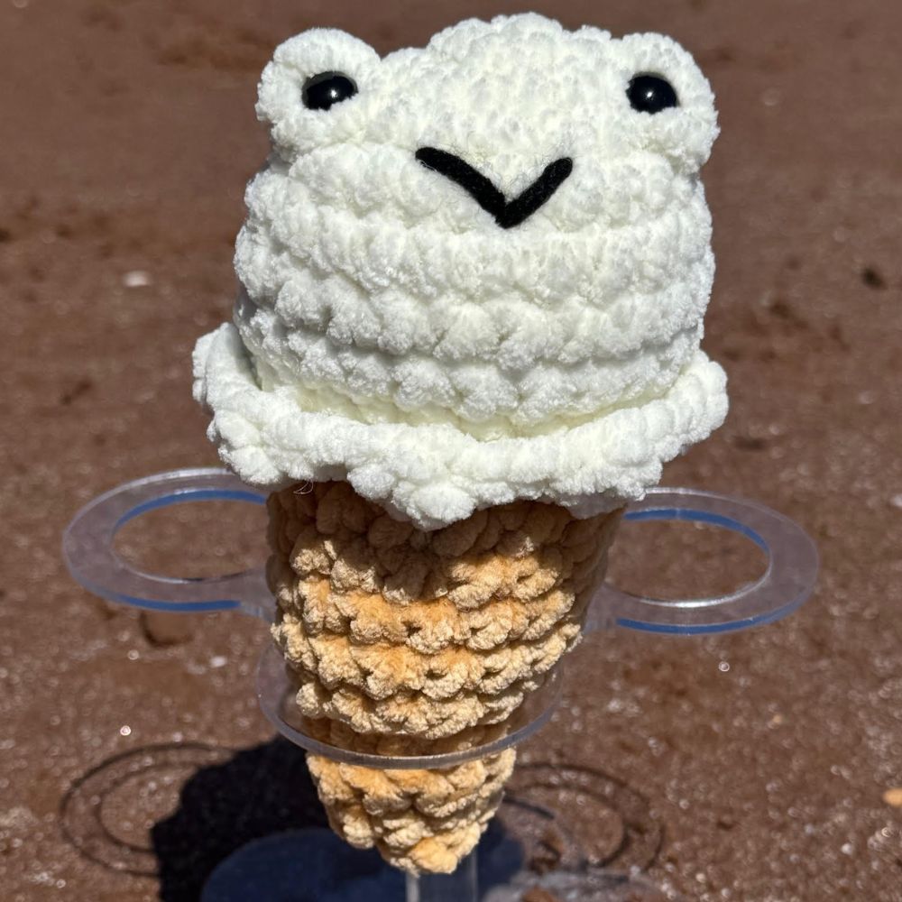 Handmade Crochet Ice Cream Plushies 6"/15cm