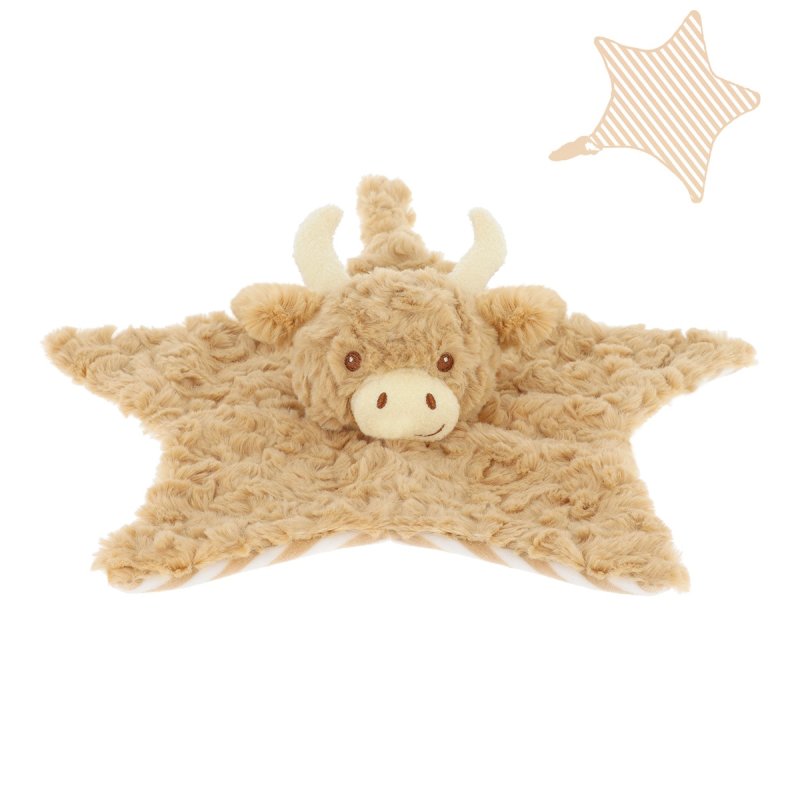 Personalised Highland Cow Comforter by Keel Toys