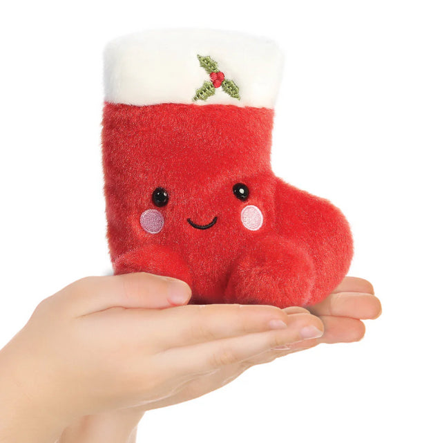 Palm Pals Holly Christmas Stocking Soft Toy