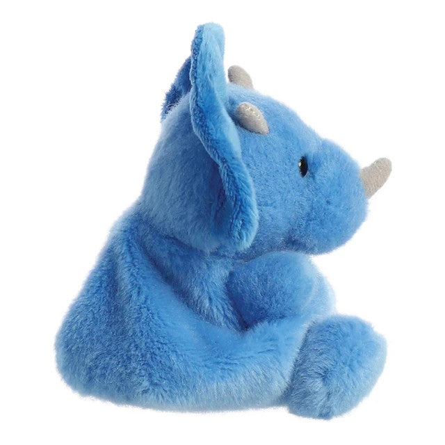 Palm Pals Triceratos Blue Dinosaur Soft Toy