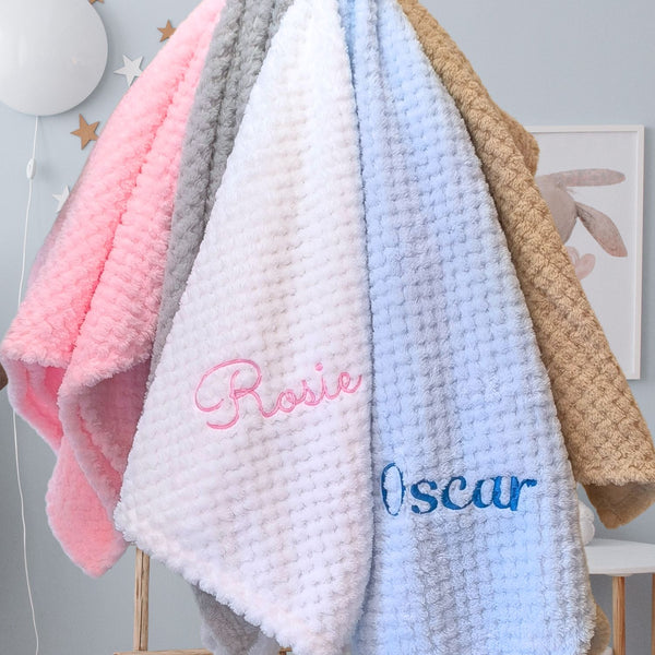 Personalised Baby Blanket with Embroidered Name