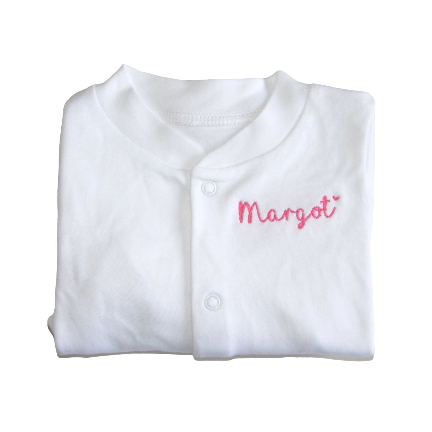 Personalised Babygrow with an Embroidered Name