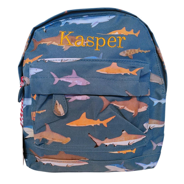 Personalised Shark Embroidered Backpack for Boys or Girls