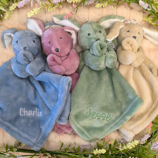 Personalised Bunny Comforter - Baby Comfort Blanket