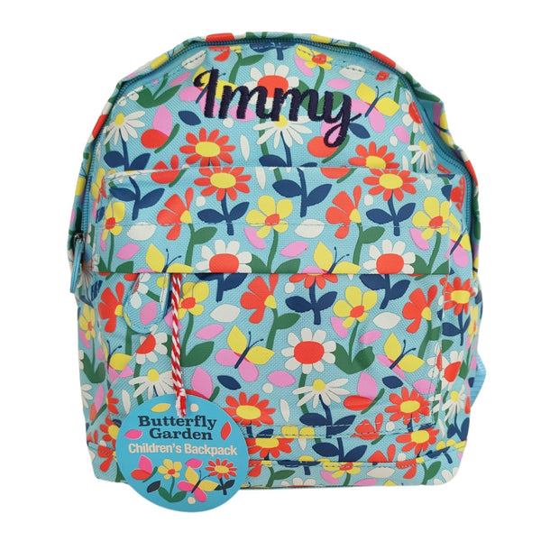 Personalised Butterfly Garden Backpack for Girls