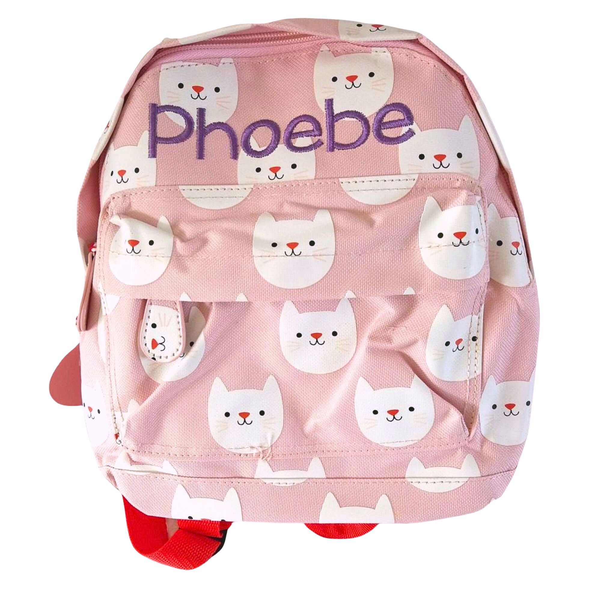 Personalised Cats Girls Backpack