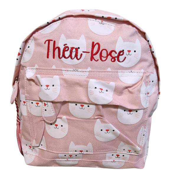 Personalised Cats Girls Backpack