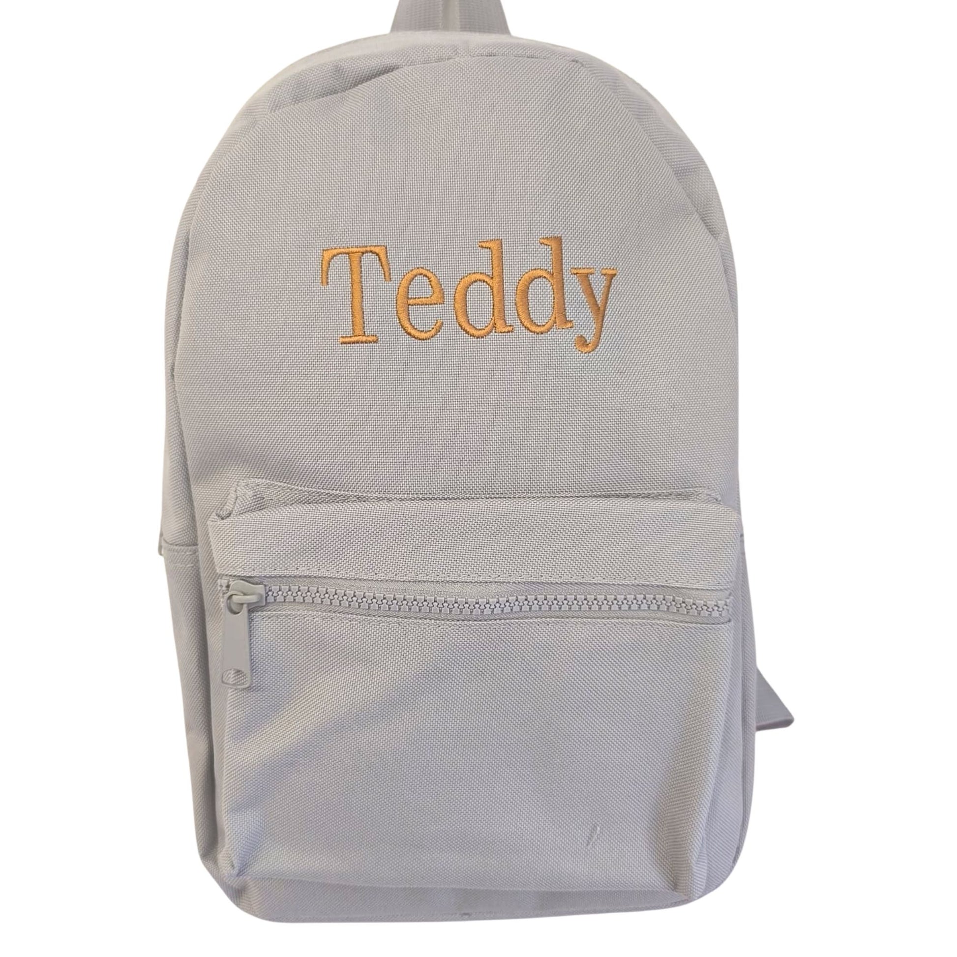 Personalised Children's Name Backpack - Grey