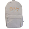 Personalised Children's Name Backpack - Grey