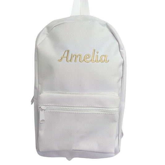 Personalised Children's Backpack - White