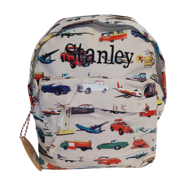 Personalised Vintage Cars Backpack for Boys