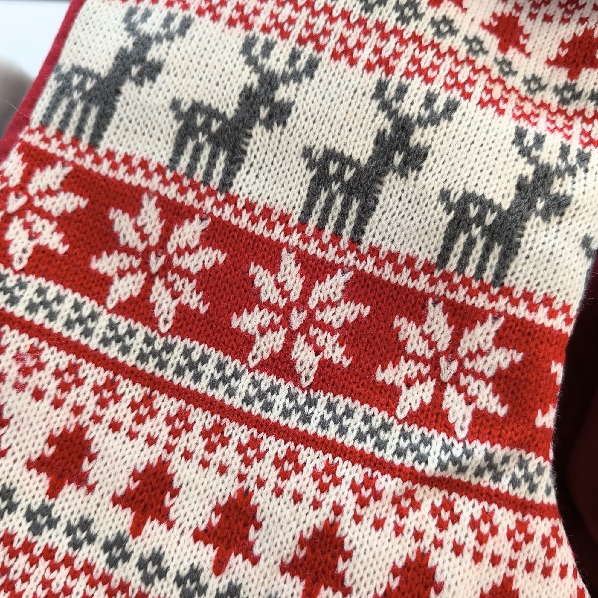Personalised Nordic Reindeer Christmas Stocking