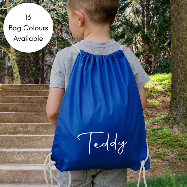 Personalised Drawstring Bag for Children or Adults
